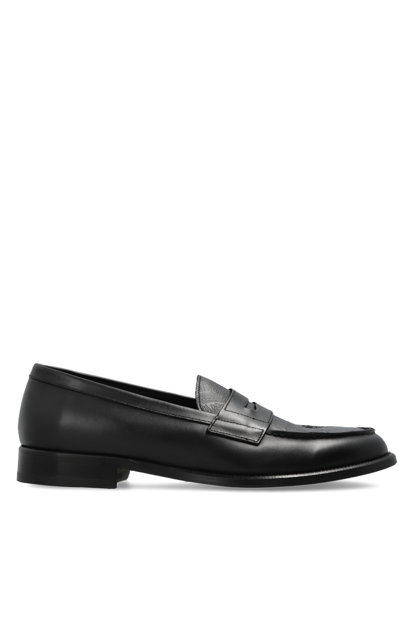 Black Leather loafers Etro - Vitkac AS